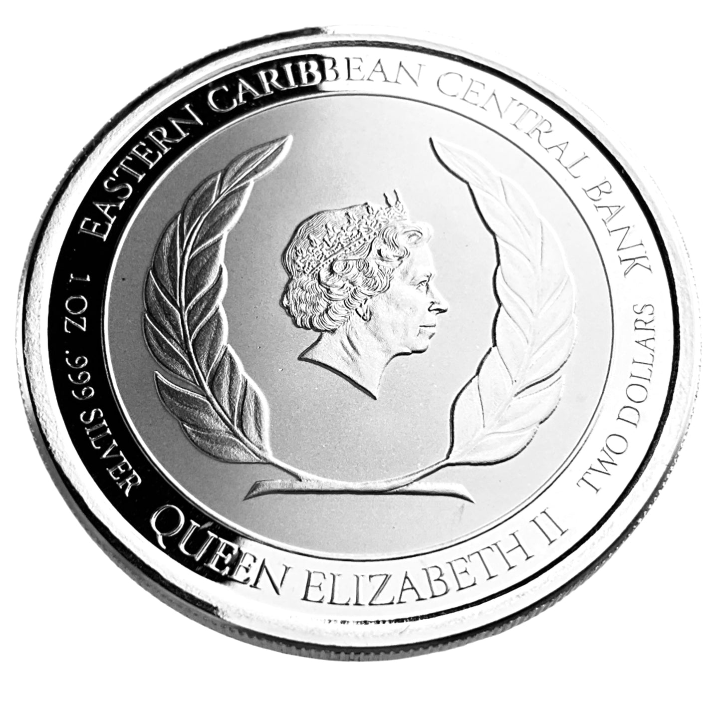 1 ozt Anguilla Moray Eels 999 Silver $2 Coin