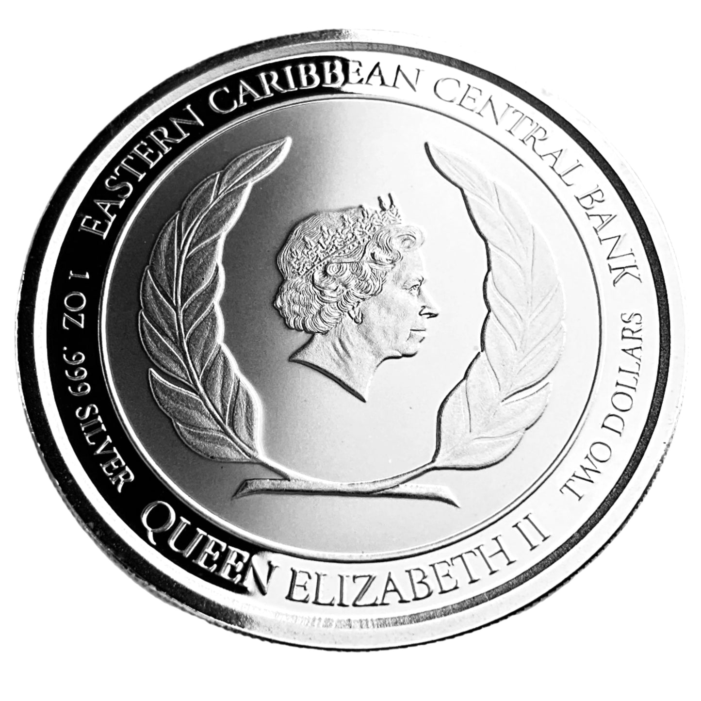 1 ozt St. Kitts Nevis Brown Pelican $2 Coin