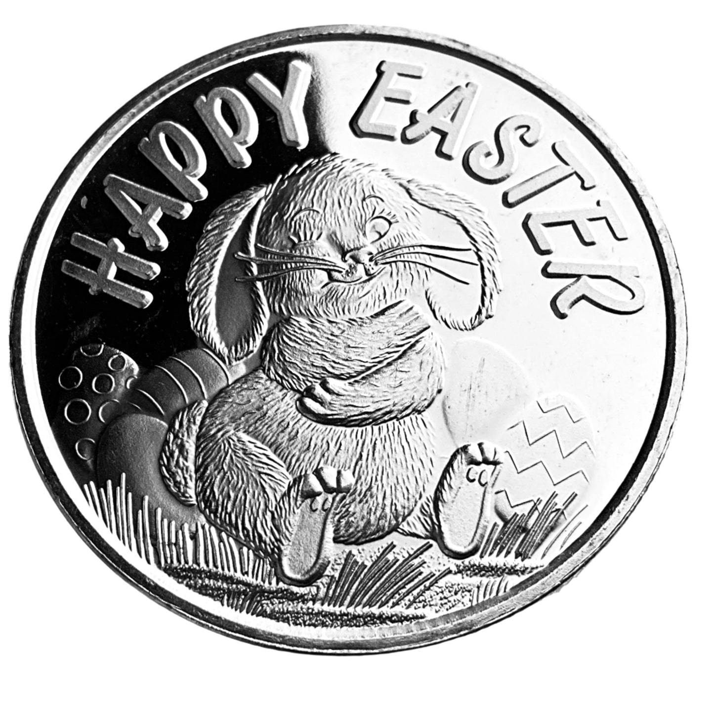 1 ozt Happy Easter Easter Bunny 999 Round