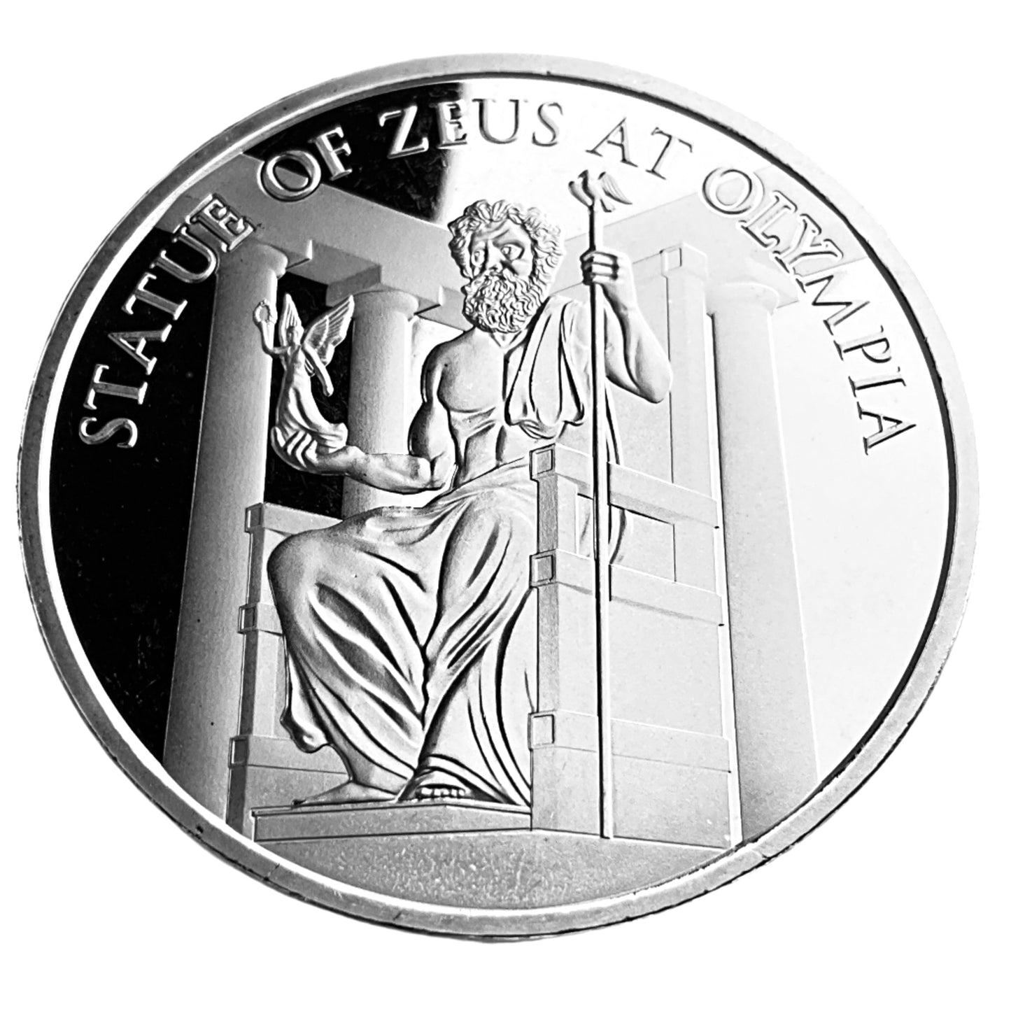 1 ozt Olympia Zeus Statue 999 Silver