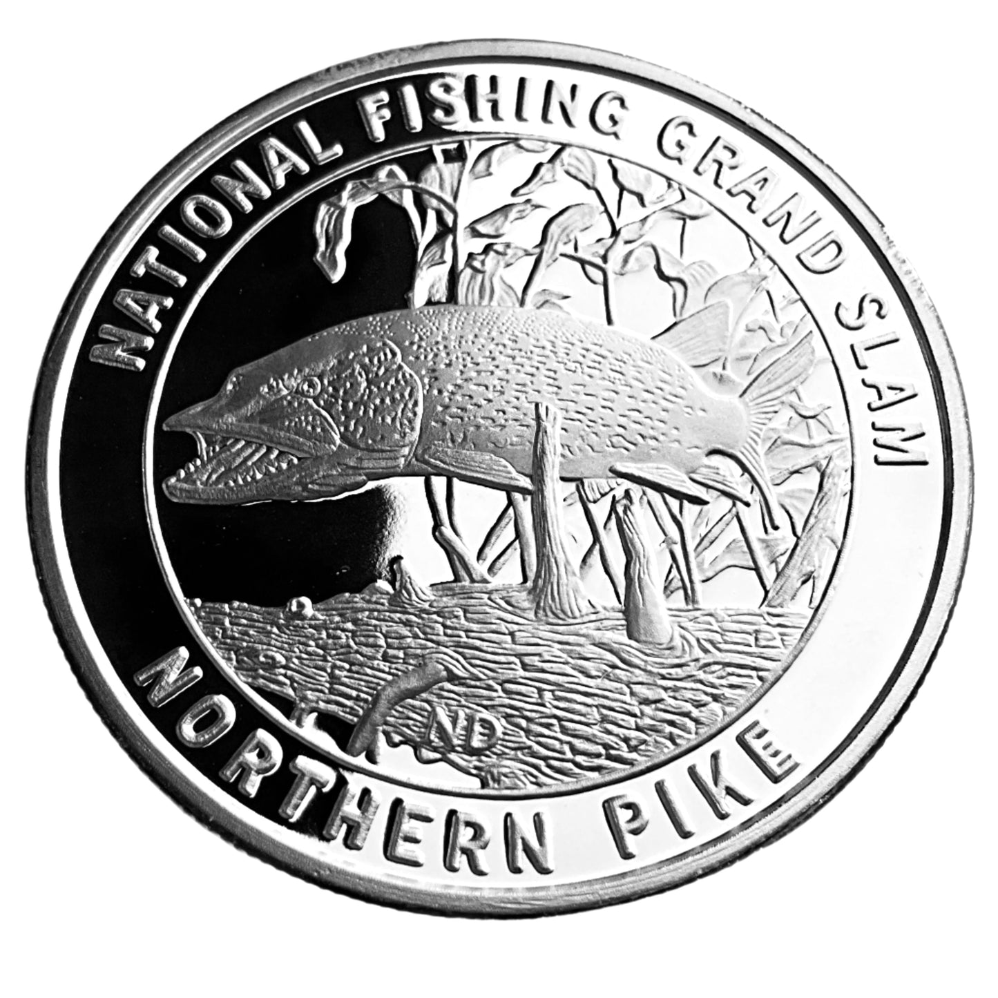 1 ozt Fishing Northern Pike 999 Silver