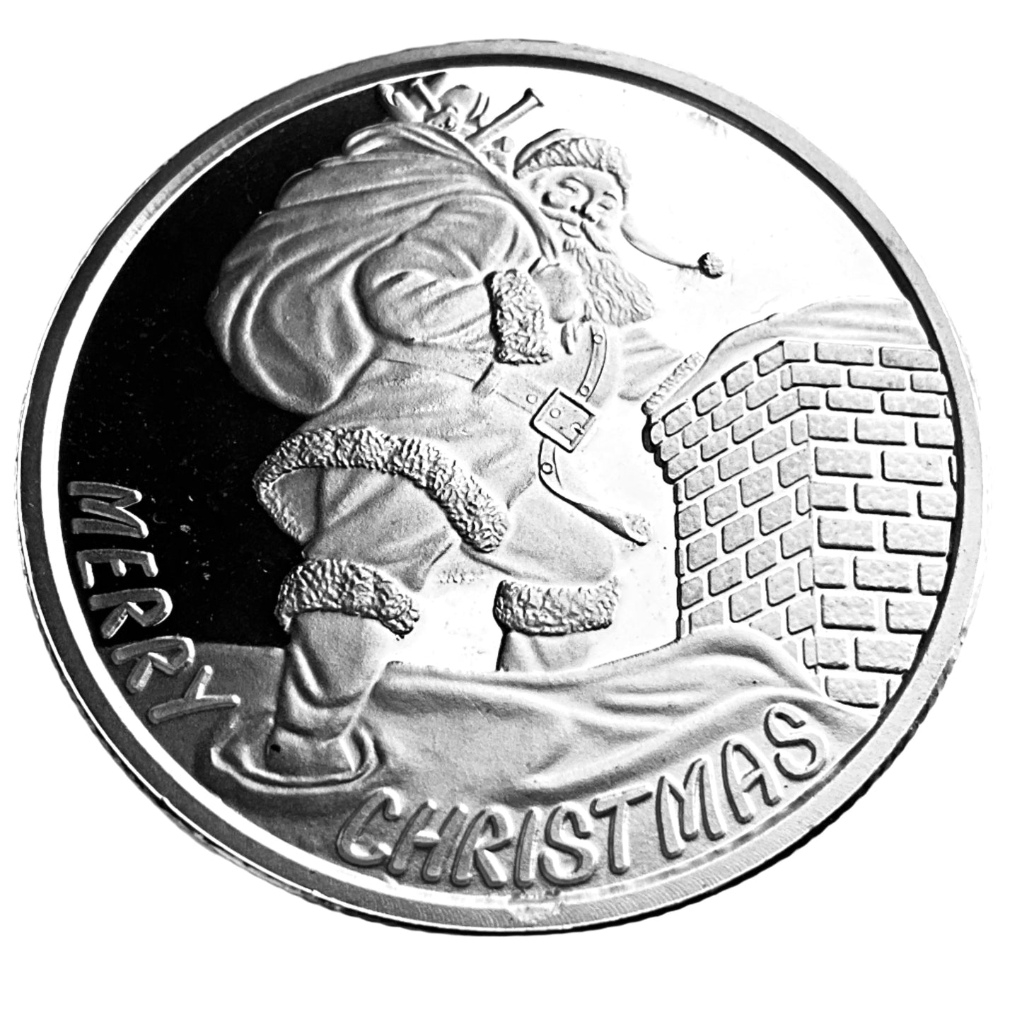 1 ozt Christmas Santa Claus 999 Round