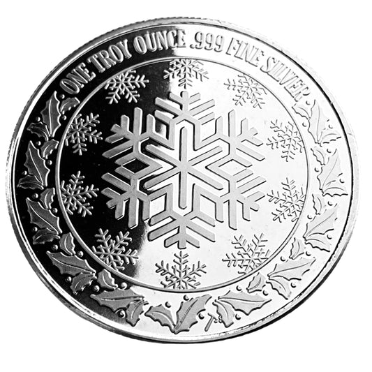 1 ozt Christmas Santa Claus 999 Round
