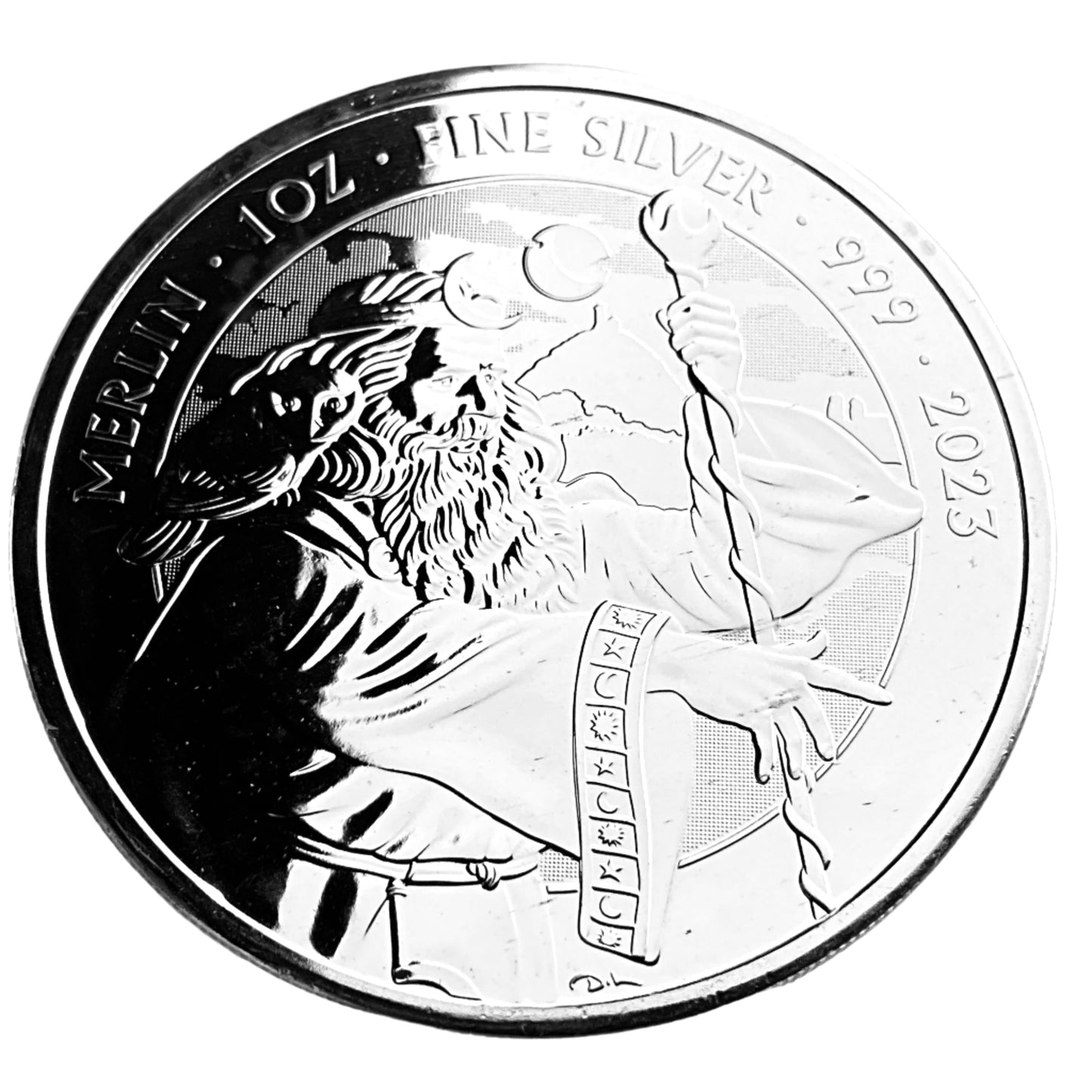1 ozt Merlin the Magician 999 Silver £2