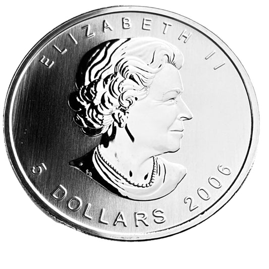 1 ozt Coloured Maple 9999 Silver $5 Coin