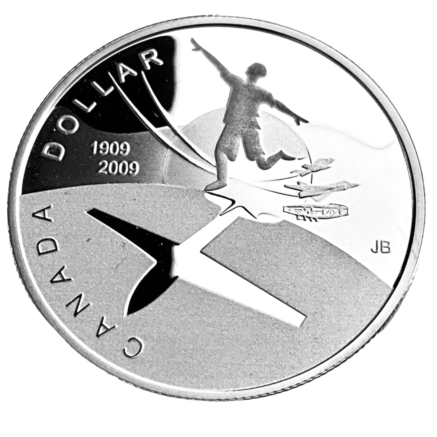 .749 ozt Flight in Canada Proof Silver $1