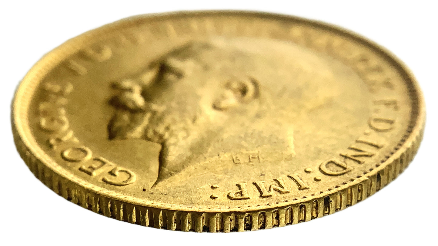 .117 ozt Gold 1925 1/2 Sovereign South Africa