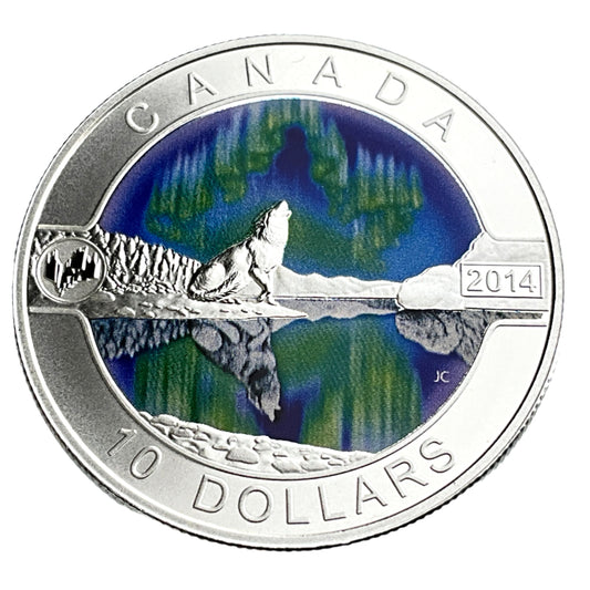 .510 ozt Northern Lights Wolf 9999 $10