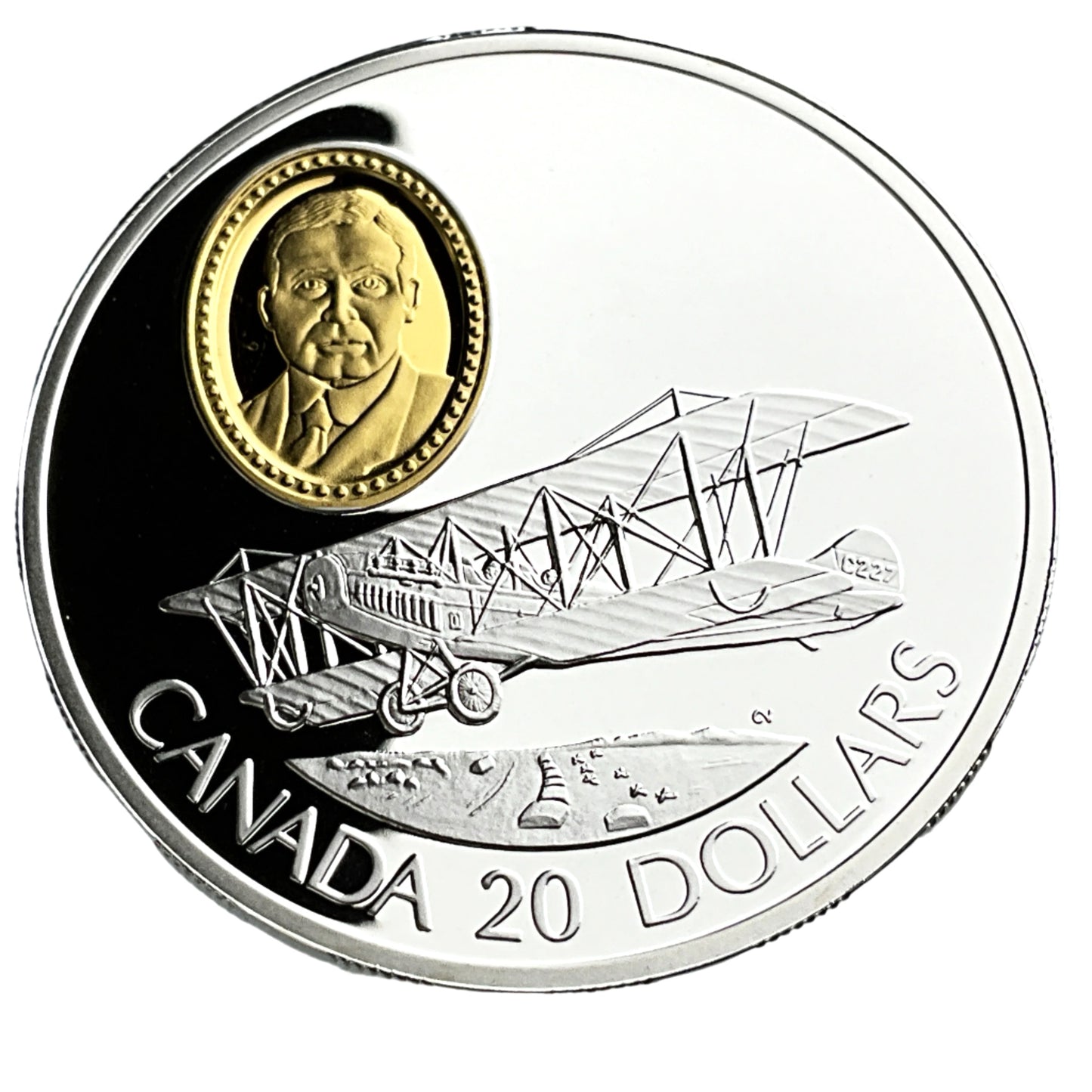 .925 ozt Curtis JN-4 Canuck Silver $20