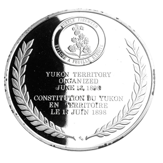 .945 ozt Yukon Territory Silver Medal