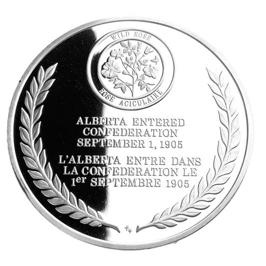 .945 ozt Alberta Province Silver Medal