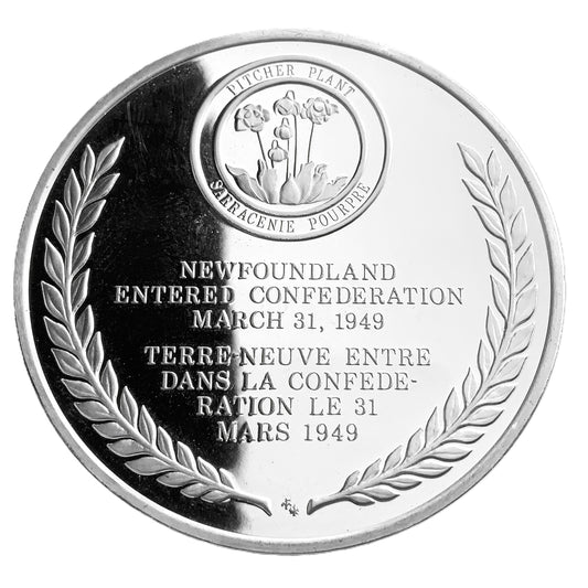 .945 ozt Newfoundland Province Silver Medal