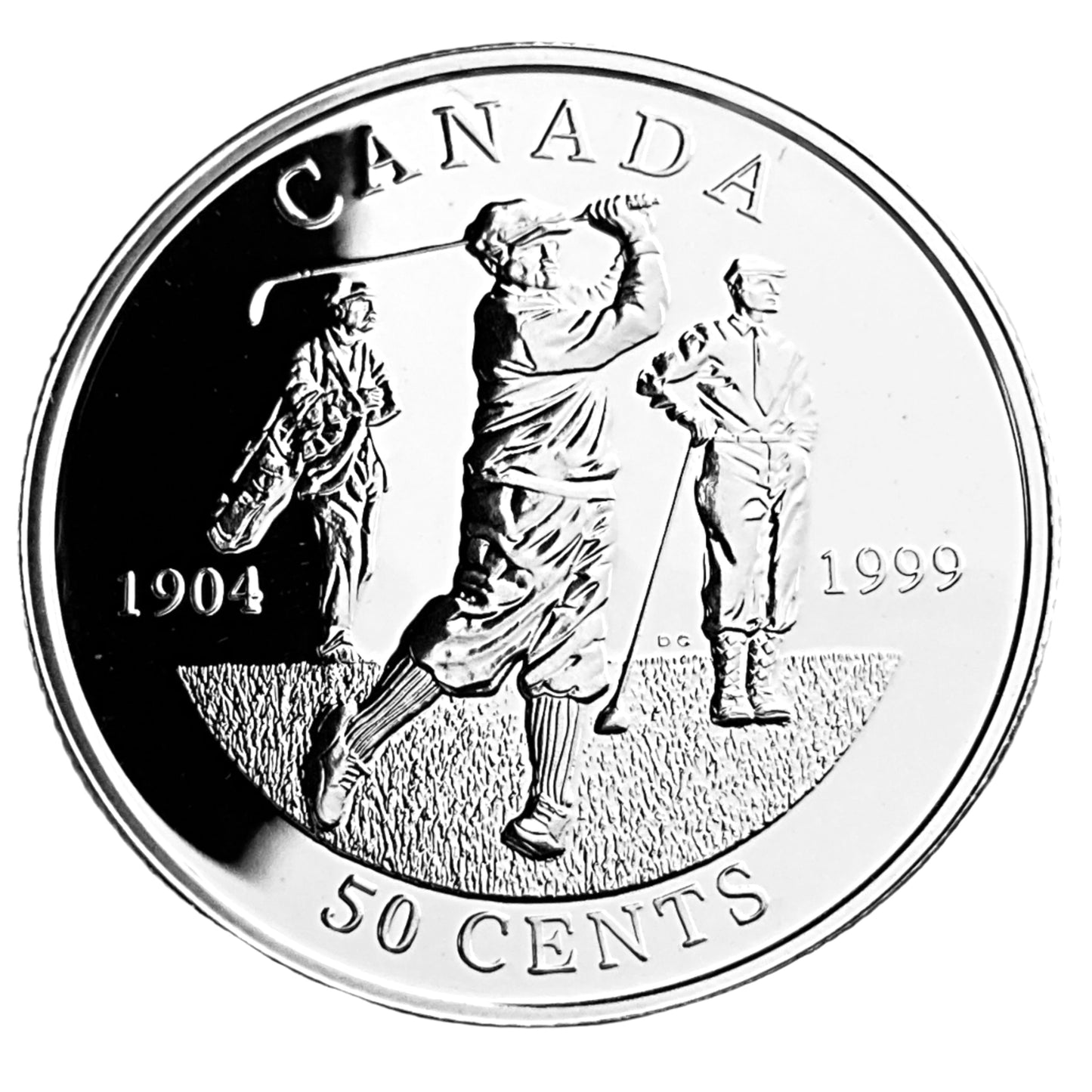 .277 ozt Golf Championship Silver 50¢ Coin