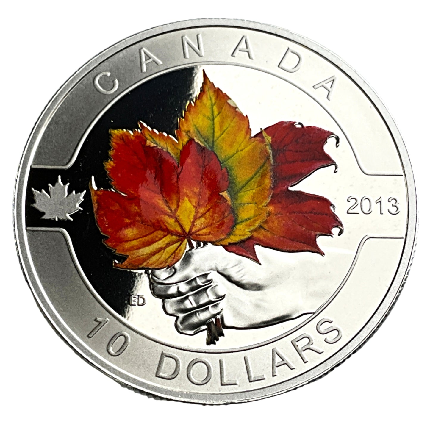 .510 ozt Maple Leaf Coloured 9999 Silver $10