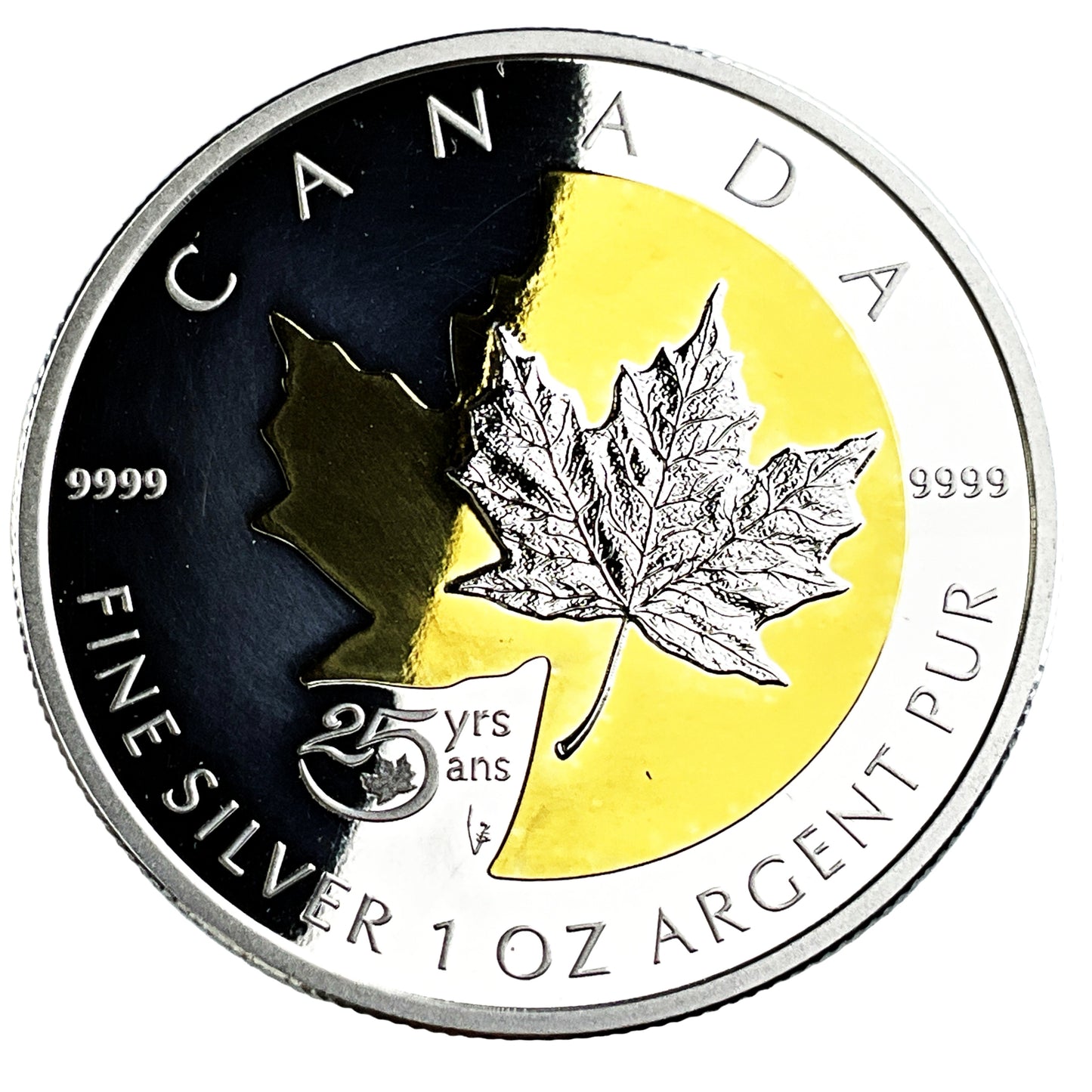 1 ozt Maple Anniversary 9999 Silver $10