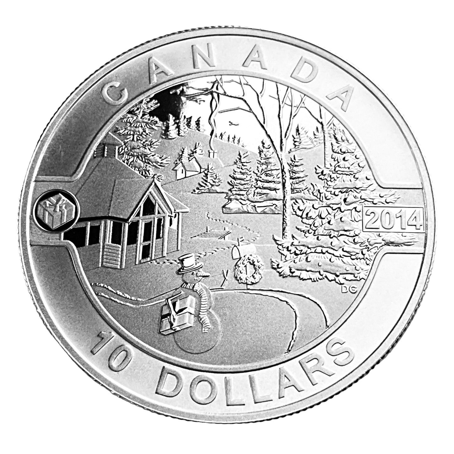 .510 ozt Canadian Holiday Scene 9999 $10