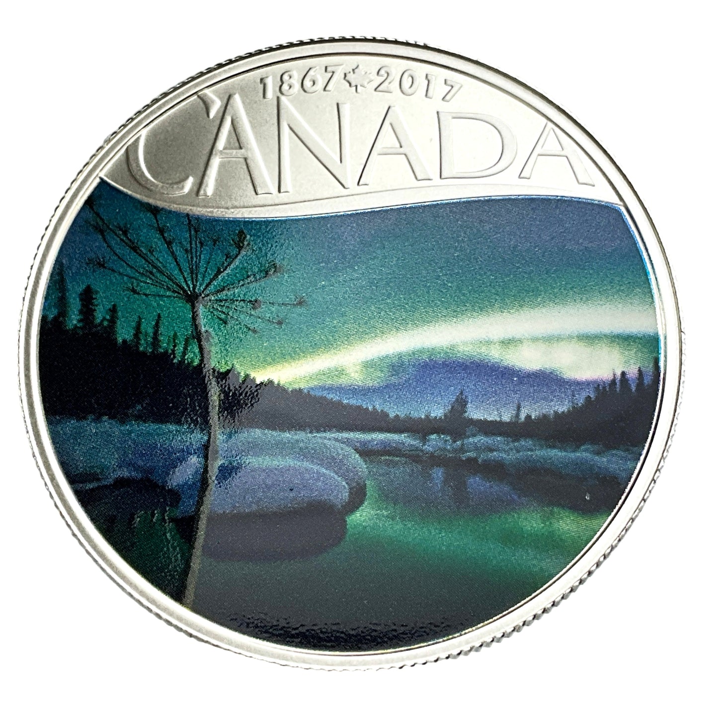 .510 ozt Aurora Borealis 9999 Silver $10