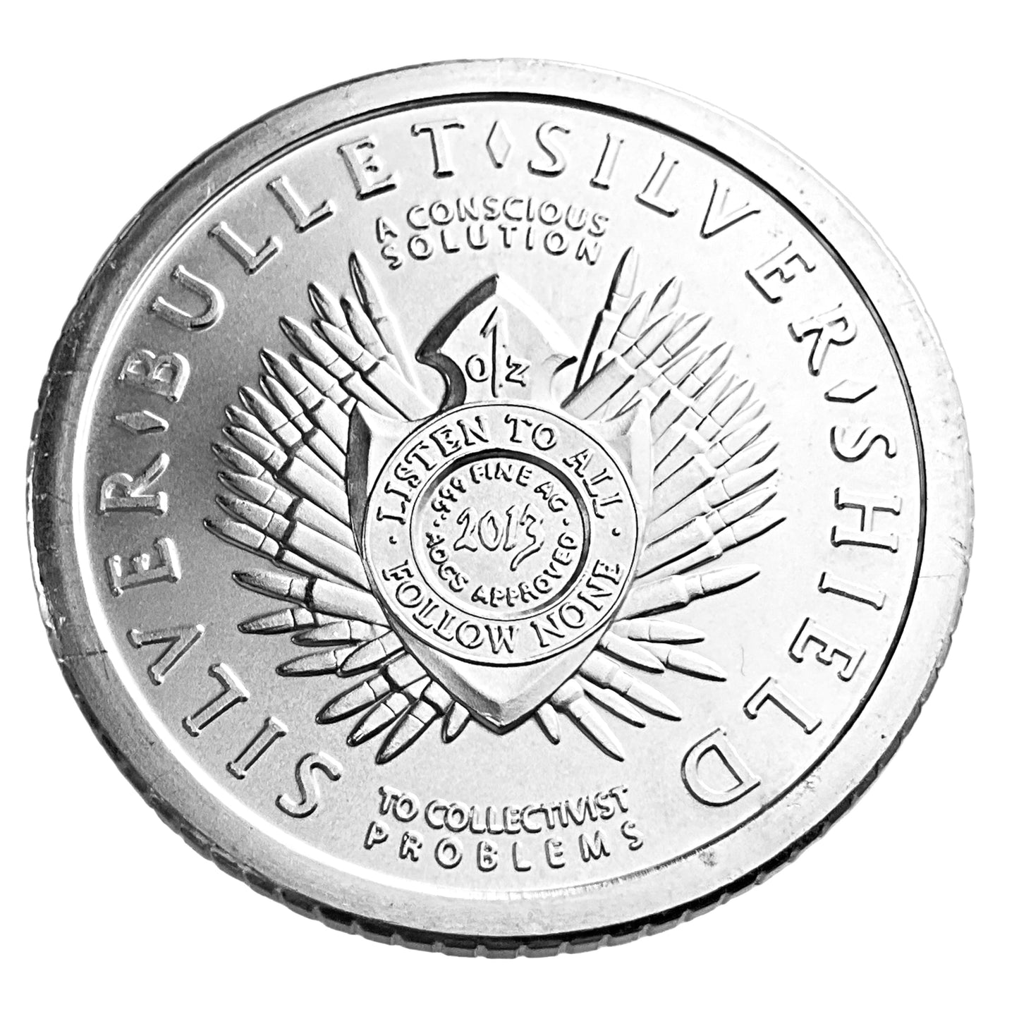 1 ozt Freedom Girl 999 Siver Round