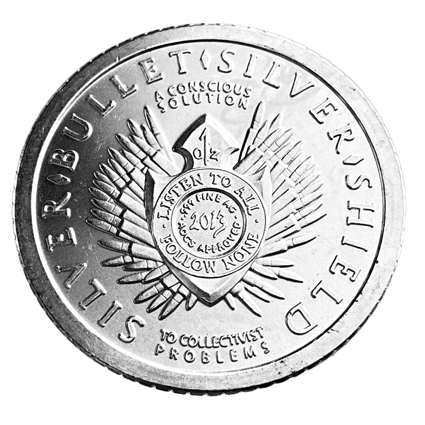 1 ozt Slave Queen 999 Silver Round