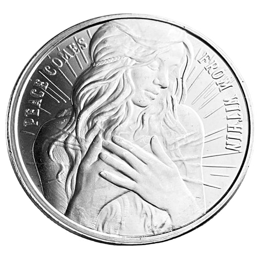 1 ozt Peace Comes From Within 999 Silver