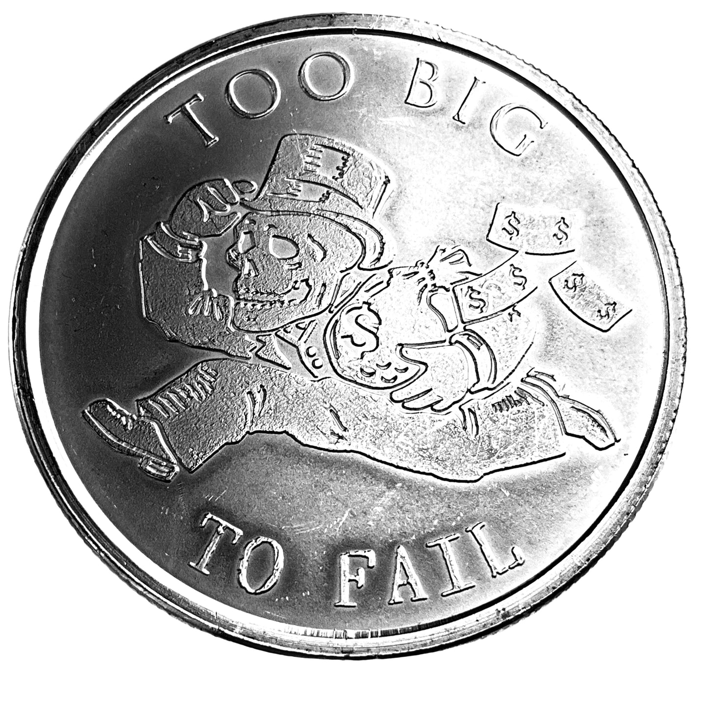 1 ozt Too Big To Fail 999 Silver Round