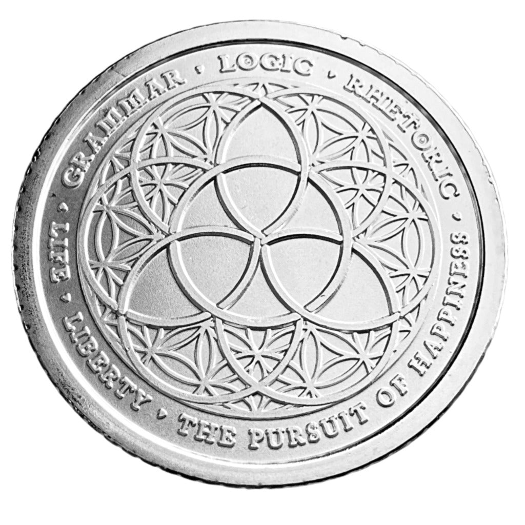 1 ozt Trivium 999 Silver Shield Round