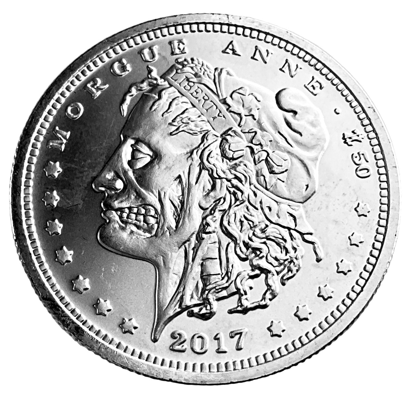 1 ozt Zombucks Morgue Anne 999 Round