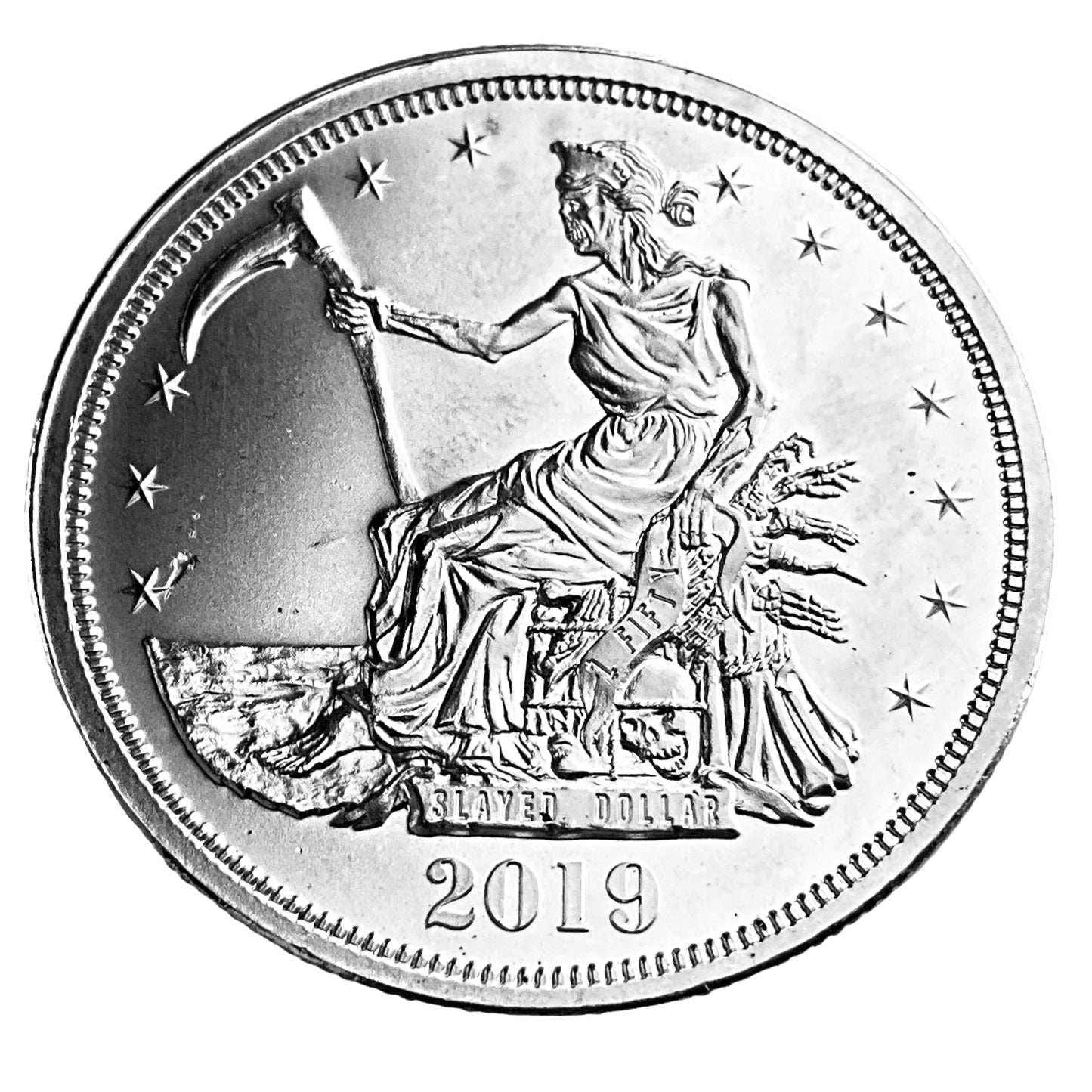 1 ozt Zombucks Slayed Dollar 999 Silver