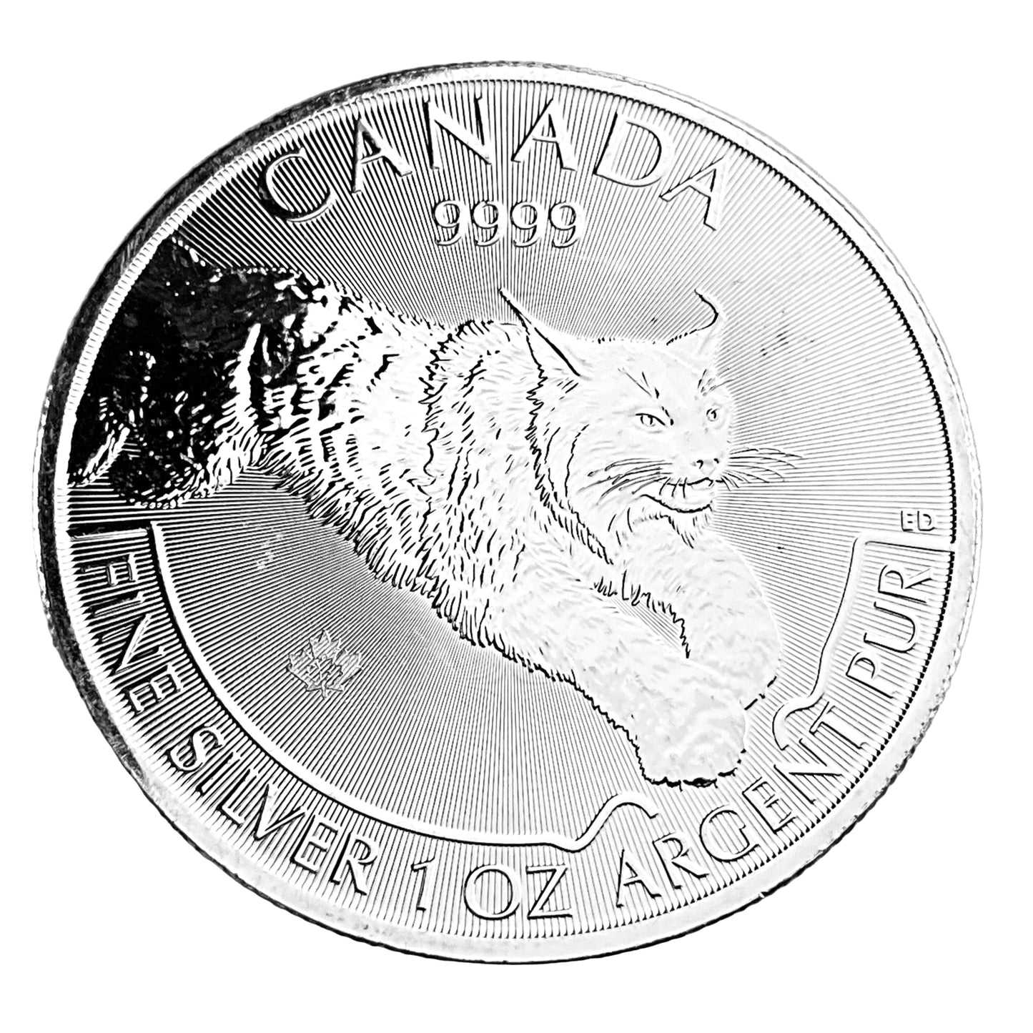 1 ozt Lynx 9999 Silver $5 Bullion Coin