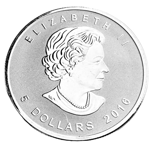 1 ozt Maple Panda Privy 9999 Silver $5 Coin