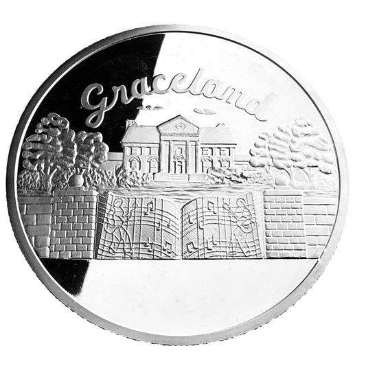10 ozt Elvis Aron Presley 999 Silver Round