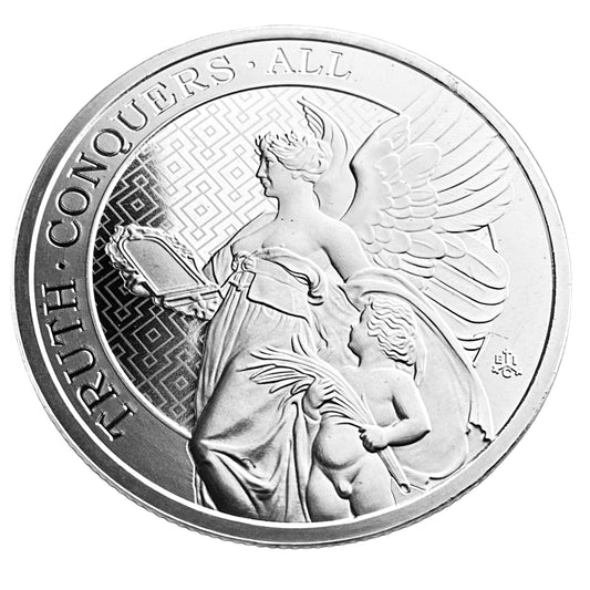 1 ozt Truth Conquers All 999 Silver £1 Coin
