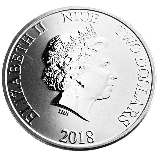 1 ozt Star Wars Stormtrooper 999 $2 Silver