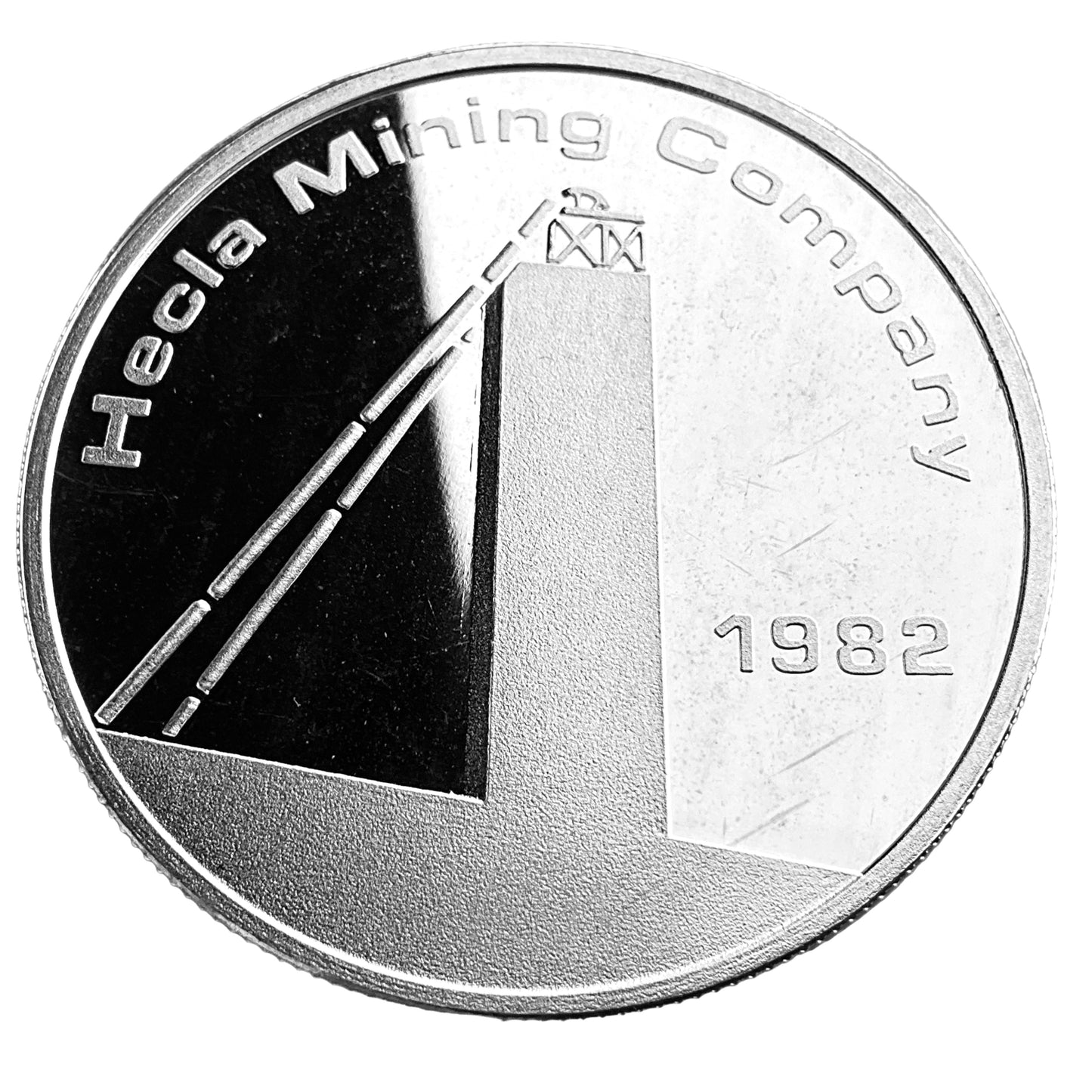 1 ozt 1982 Hecla Mining 999 Silver Round
