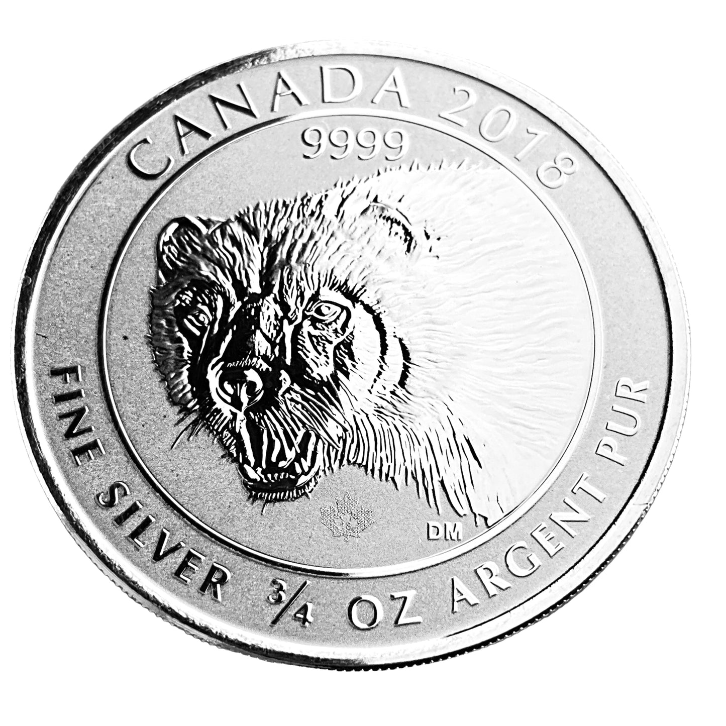.750 ozt Canadian Wolverine 9999 Silver $2