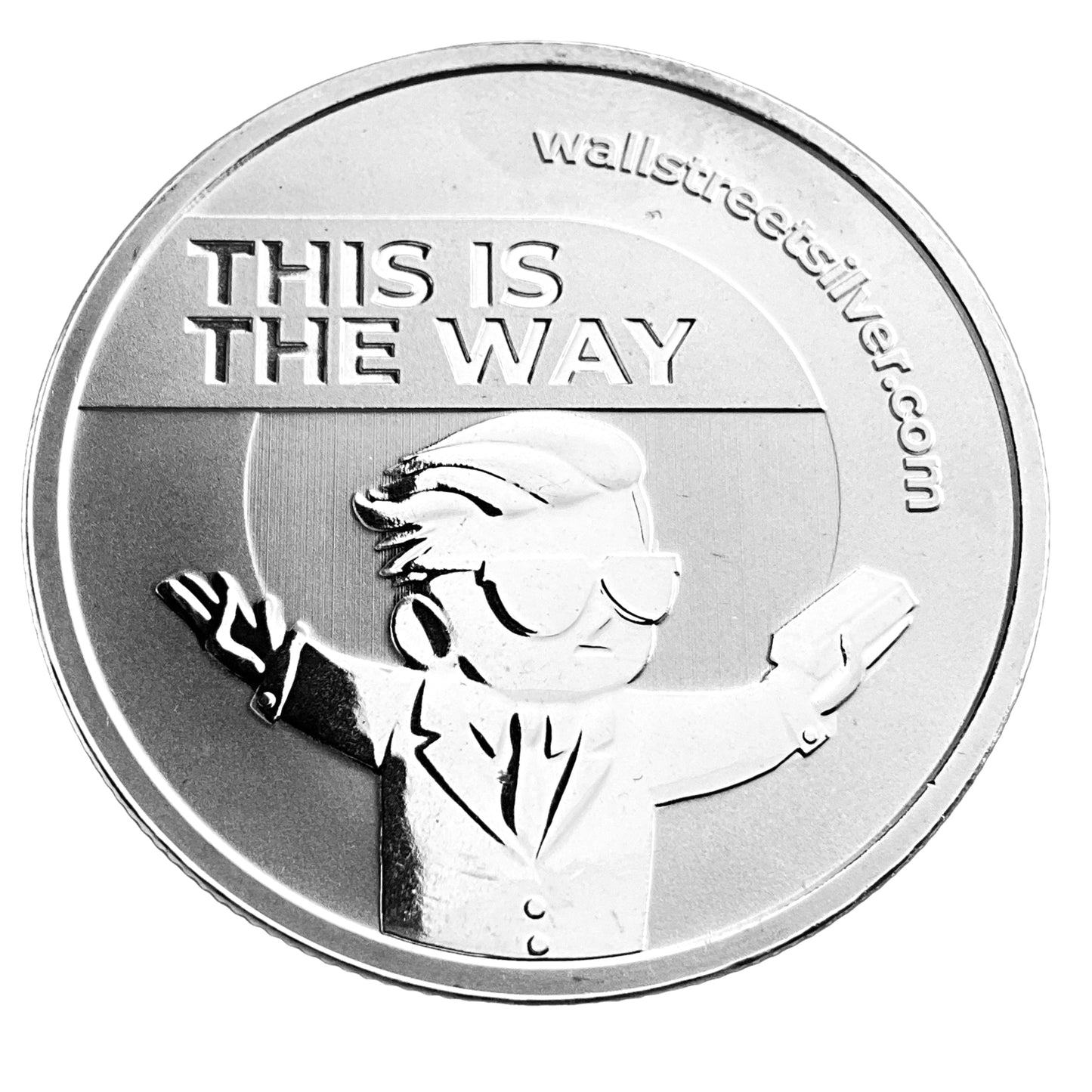 1 ozt SilverSqueeze Rocket 999 Silver Round