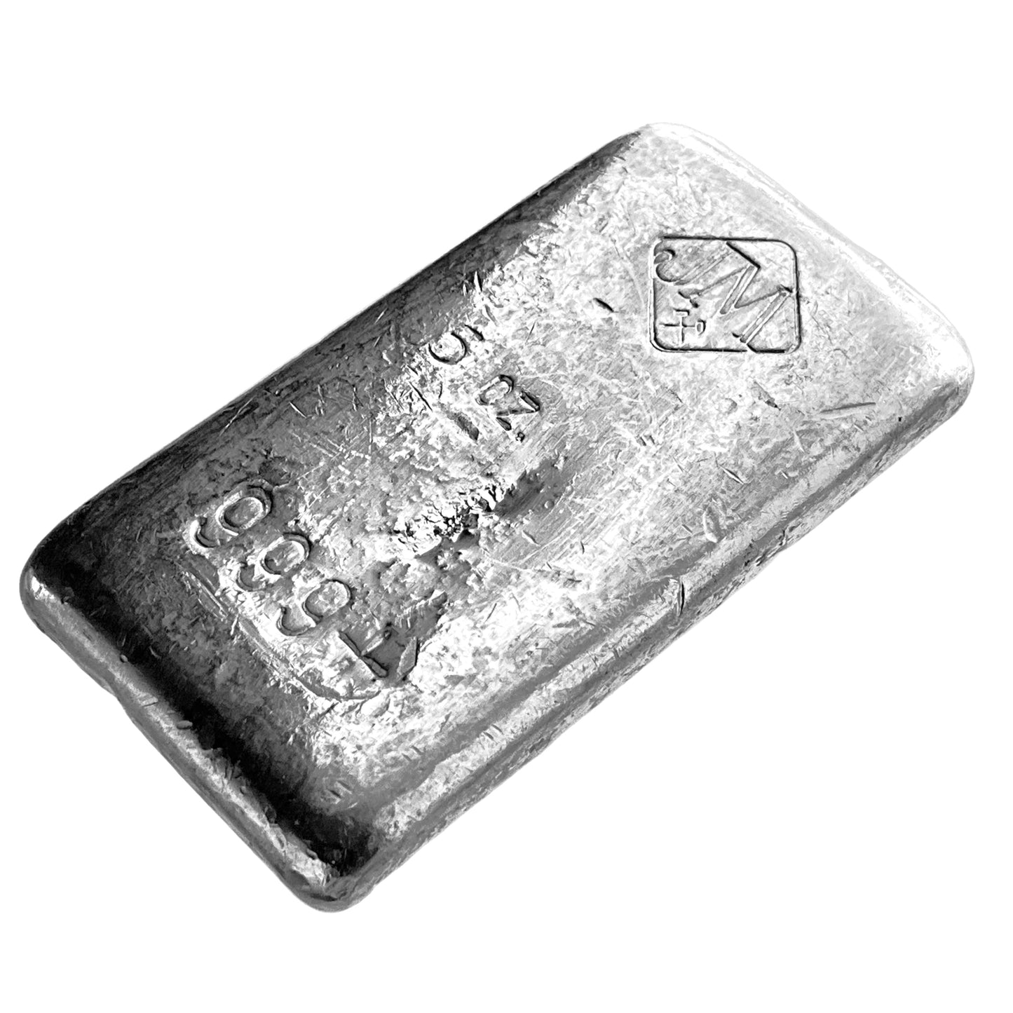 5 ozt Poured Johnson Matthey 999 Silver Bar