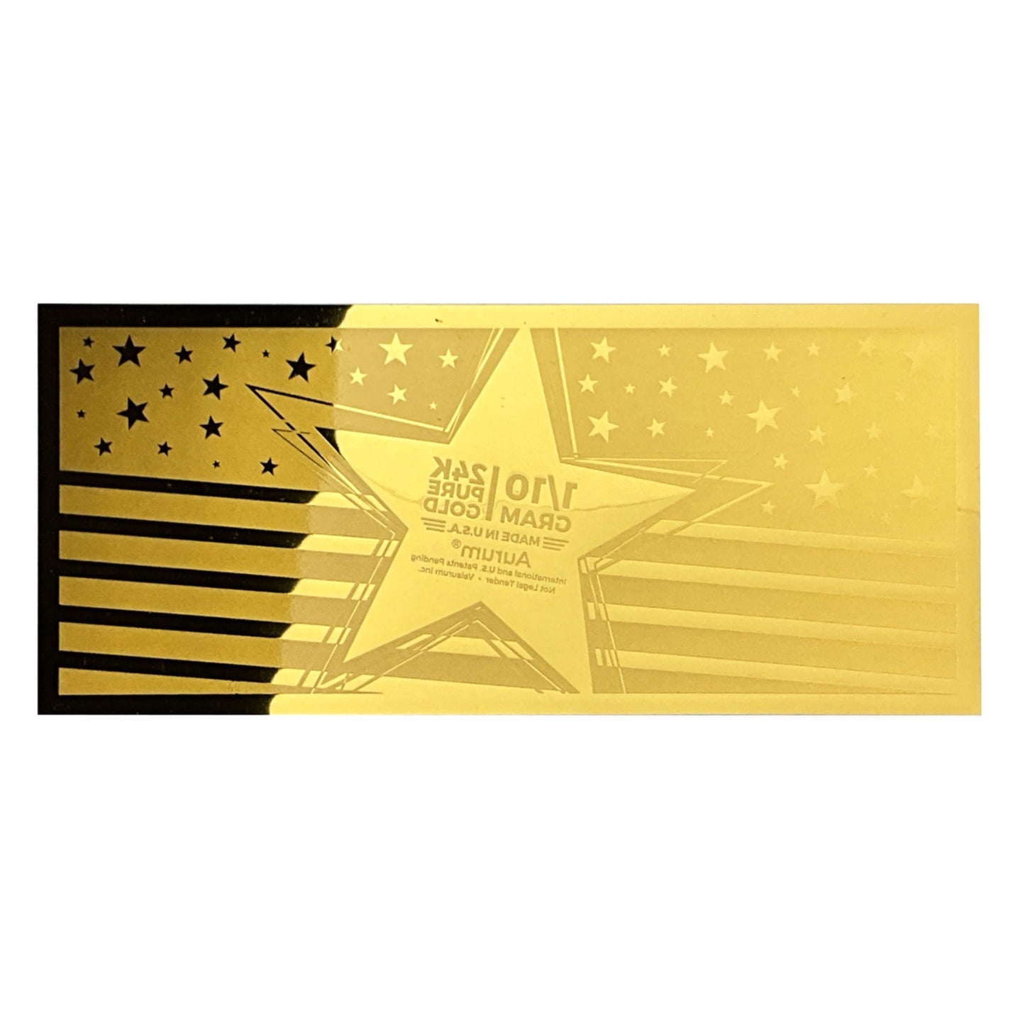 1/10 gram Star Aurum 24k 9999 Gold Sheet