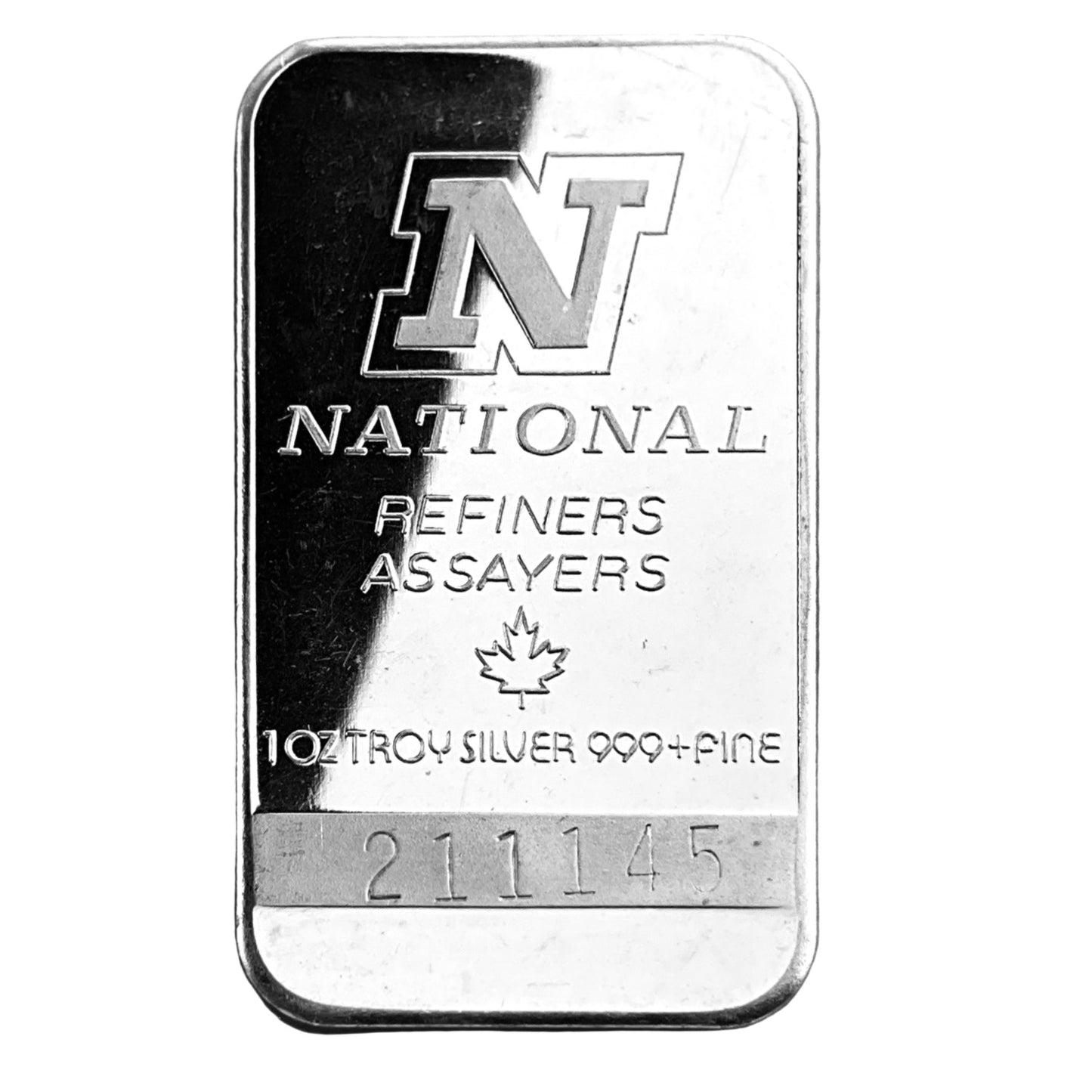1 ozt National Refiners 999 Silver Bar