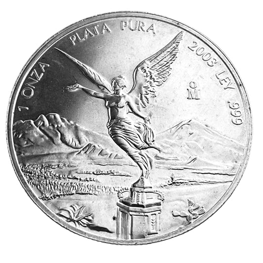 1 ozt Mexican Libertad 999 Silver Coin