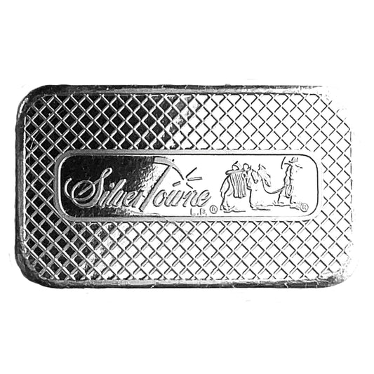 5 ozt Silvertowne Prospector 999 Silver Bar