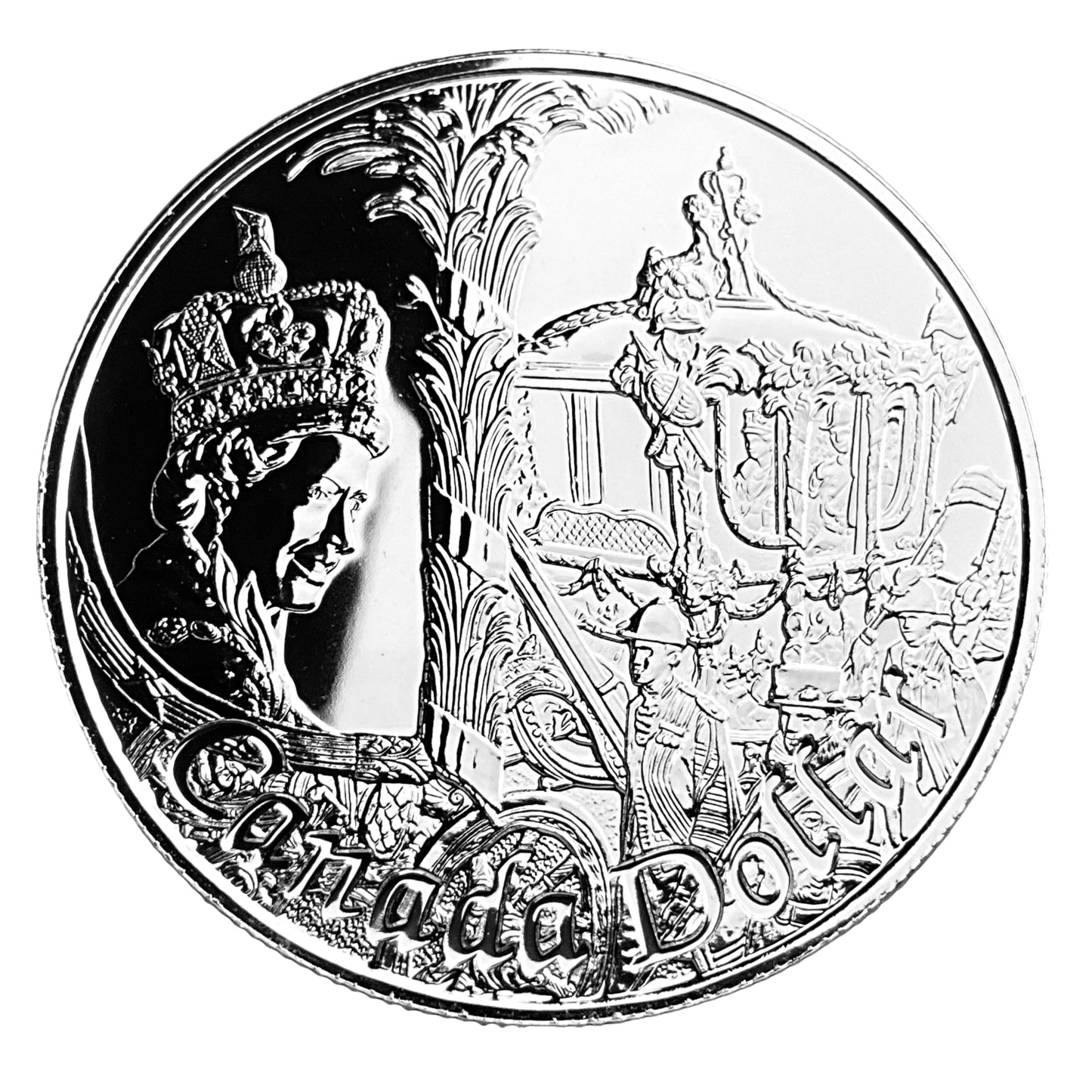 .750 ozt 50th Elizabeth Throne Silver $1