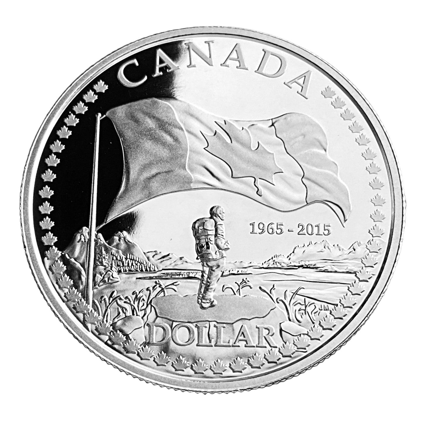 .7449 ozt 50th Anniv. Flag 9999 Silver $1