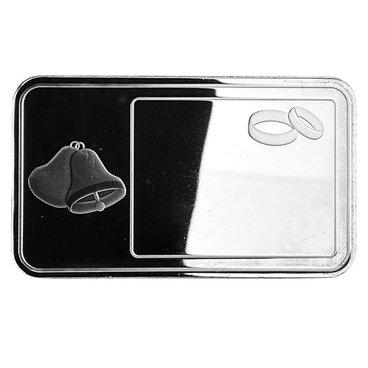 1 ozt Wedding Engravable 9999 Wafer