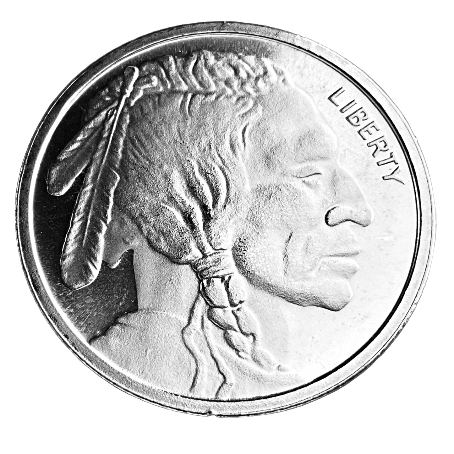 1 ozt Indian Buffalo 999 Silver Round