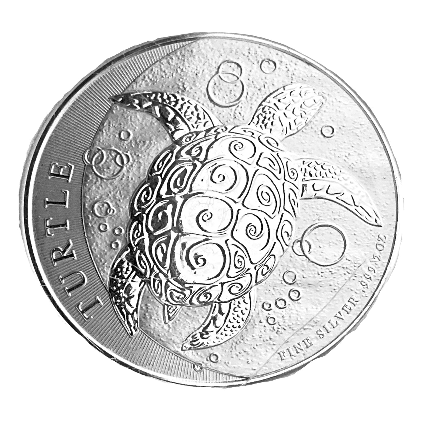 2 ozt Hawksbill Turtle 999 Silver Coin