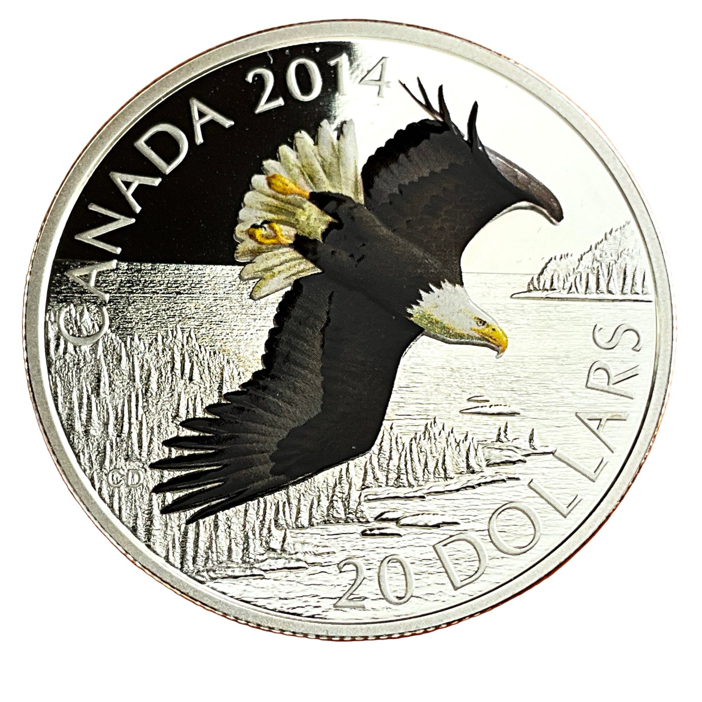 1.01 ozt Soaring Bald Eagle 9999 Silver Coin