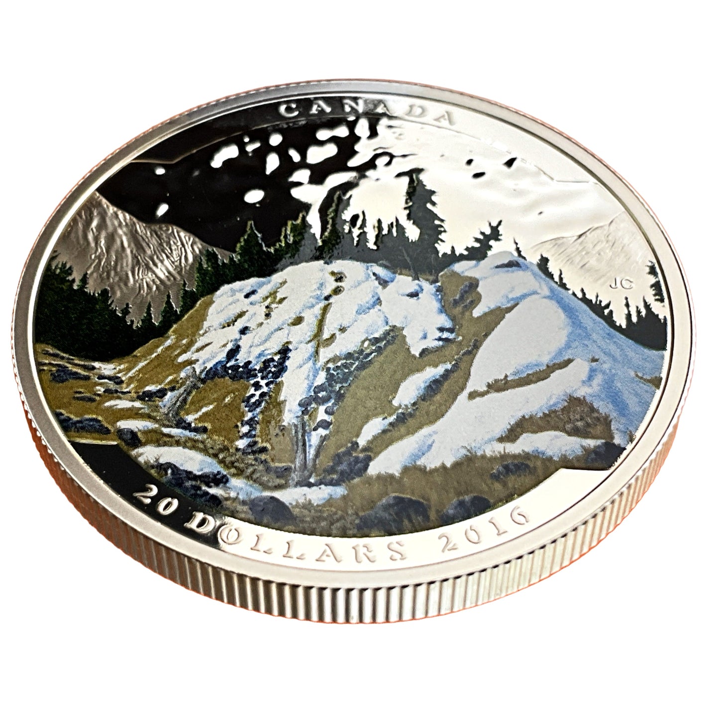 1.02 ozt Mountain Goat 9999 Silver Coin