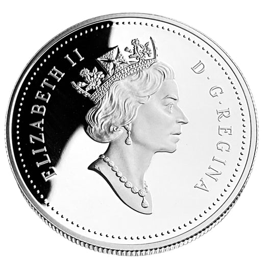 .750 ozt 25th Canada Russia Hockey Silver $1