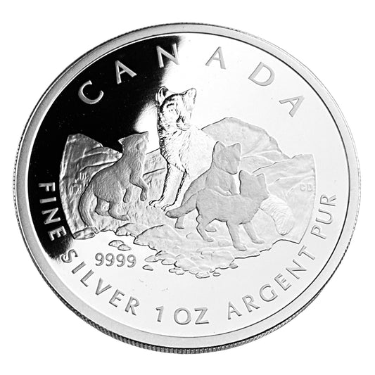1.85 ozt The Arctic Fox 9999 Silver Coin Set